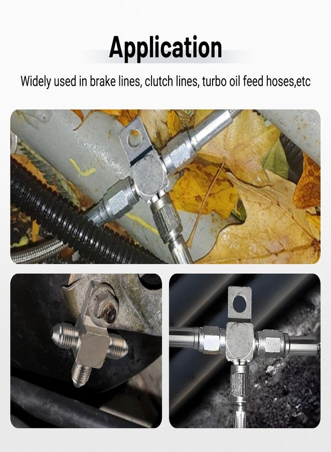 EVIL ENERGY 3AN Male Brake Tee Block Fitting with Mount Tab Stainless Steel - Image 5
